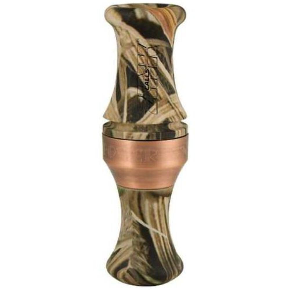 Zink Calls Power Hen 2 (PH-2) Polycarbonate Double Reed Durable Hunting Waterfowl Duck Game Call, Oak/Shadowgrass Blades