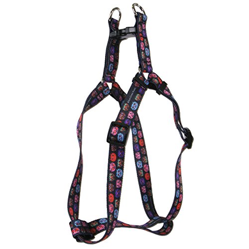 Image of Yellow Dog Design Cat Faces Step-in Dog Harness 3 /4 inch Wide and Fits Chest Circumference of 15 to 25 inch, Medium