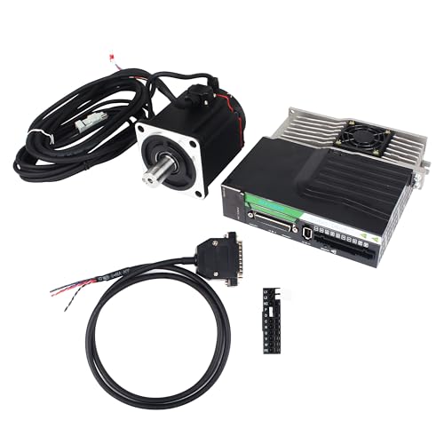 XUNKUNER AC Servo Motor Kit 220V 3000rpm 17-bit Encoder 750W