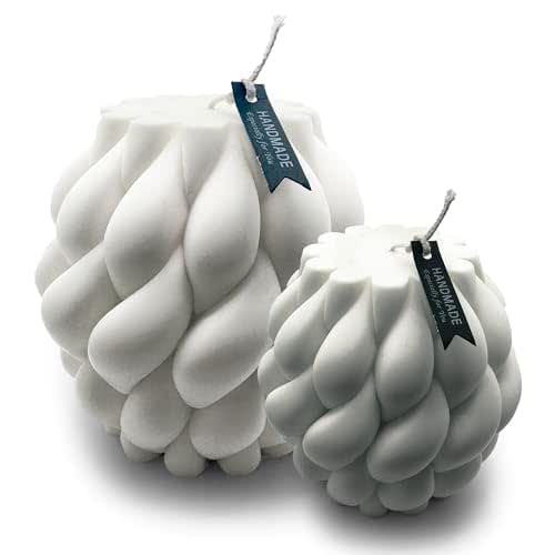 VelaVé Candles Set 2 Knot Ball Candle Himalayan Orchid