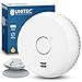 UNITEC Rauchwarnmelder mit Magnethalterung, Montage ohne Werkzeug und Bohren, mit starken 3M Klebepads für sicheren Halt, mit LED-Funktionsanzeige, Alarm bei Rauchentwicklung mit 85 dB