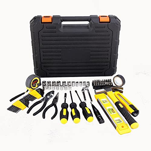 Set combinado de herramientas básicas con caja plástica miniatura 6