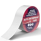 EnMing Waterproof Butyl Tape 2in X 16Ft, Aluminum Butyl Rubber Tape for RV Repair, Window Sealing &...