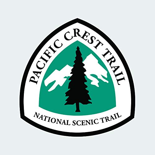 Pacific Crest Trail National Scenic Trail Sticker Decal Self Adhesive pct Sign Hike Hiking Historic 1.25" Wide