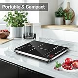 Aobosi Induction Hob,Single Induction Cooker with Portable Ultra-thin Body(32 * 26 * 4.2),20 Power and Temperature levels,Booster Function 2000W,Safety Lock,10H Timer - Image 7