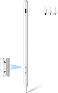 MEKO Dual System Stylus Pencil for Apple iPad & iPhone &Android, 2X Fast Charge Universal Stylus Pen for Touch Screen, Precision Stylus for Smartphone Tablets-White