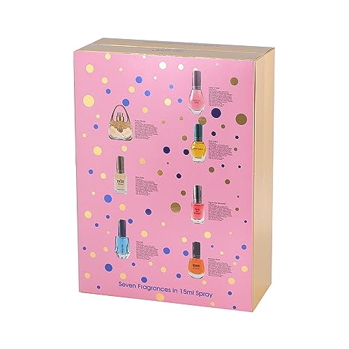 Christmas Women's Fragrance ADVENT CALENDAR SEVEN DAYS GIFT FOR HER by Saffron LONDON Gift Set for Woman 7 days Perfume Countdown for All Occasions - Image 2