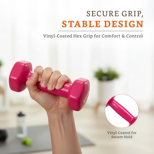 Image of Amazon Brand - Solimo Vinyl Dumbbell