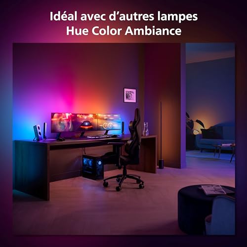 Lampe Connectée Philips Hue Play Gradient Lightstrip 3x 24-27" – Synchronisation avec le Jeu - vue 10