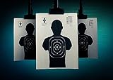 Loccor 9x6ft Fabric Shooting Range Backdrop for Photography Shooting Targets Hanging on A Grungy Photo Background for Children Adults Police Theme Party Decorations Photo Studio Props