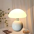 DKCONONY Mushroom Lamp for Bedroom Living Room,Mushroom Table Lamps for Bedside Night Stands,3 Color Temperature Desk Small Table Lamp,Cute Mini Modern Night Light Lamp,Unique Home Decoration