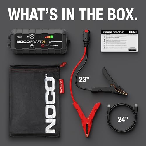 NOCO Boost GB50: 1500A UltraSafe Jump Starter – 12V Lithium Battery Booster Pack, Portable Jump Box, Power Bank & Jumper Cables - for 7.0L Gas and 4.5L Diesel Engines by NOCO - Image 6