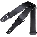 Correia Basso Premium Strap para Guitarra Violão Baixo Alça Regulável Extra Conforto Resistente Ponteira Dupla para Músicos Profissionais Ensaios Palco Shows (PRETO)