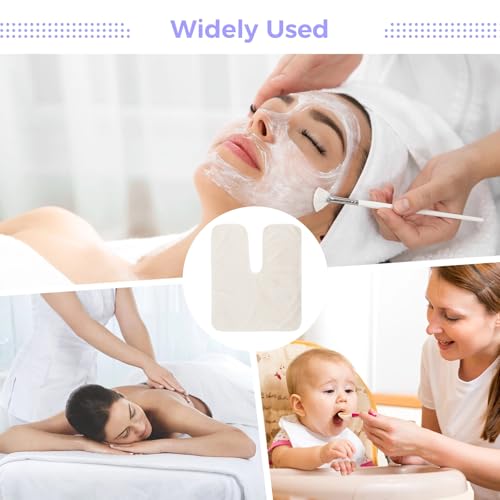 DIMEGON 12 PCS U-Shaped Facial Towels, Soft Coral Fleece Face Cloths for Beauty Salons, Skin Care, SPA Centers
