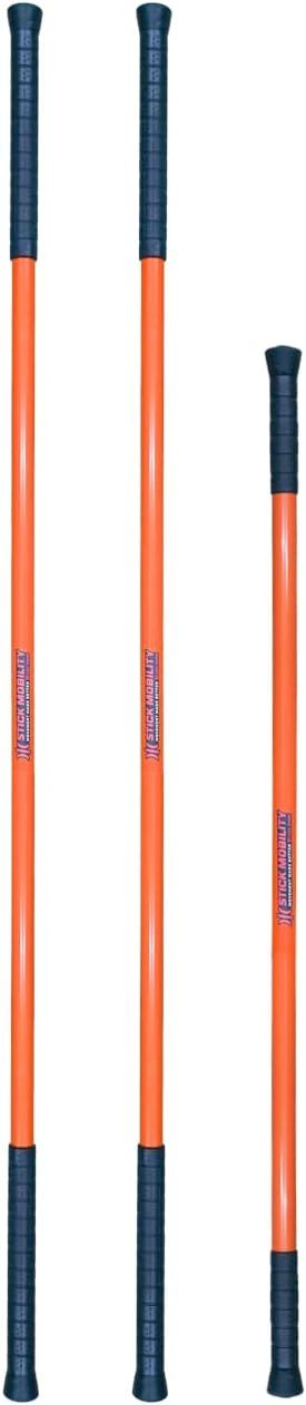 Stick Mobility 3 Stick Training Bundle | Mobility Stick to Improve Flexibility, Mobility, and Strength with Active Stretching for Golf, Running, Fitness, Pickleball, and More