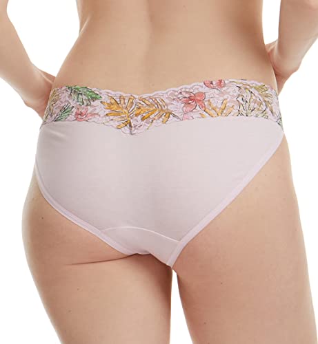 Hanky Panky Supima Cotton V-Kini, M, Lovely Leaves #TOP1