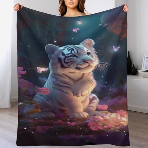 Couverture tigre chaude et douce pour des soirées cocooning - 2