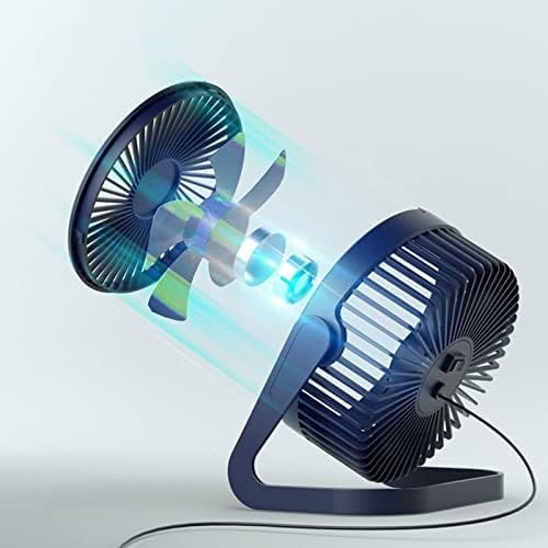Droogrek, zomer draagbare ventilator koeling USB desktop ventilator mini luchtkoeler rotatie verstelbare hoek voor kantoor huishouden USB ventilator (kleur: groen