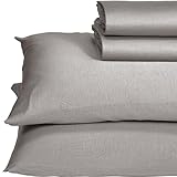 Briarwood Home Premium 100% Modal Jersey Sheet Set, Breathable Bedding, Luxurious Comfort with Silky Smooth & Wrinkle-Resistant Fabric, Lightweight Sheets & Pillowcases (Ash Grey, Twin)
