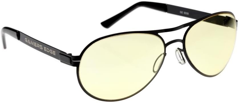 VC Eyewear GE500B GAMERS EDGE BLACK KNIGHT AVIATOR GAMING GLASSES