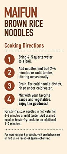 Annie Chun's Brown Rice Noodles, Maifun | Vegan, 8-Oz (Pack Of 6) | Whole Grain | Gluten-Free Alternative To Angel Hair Pasta (43713-60947) #TOP2