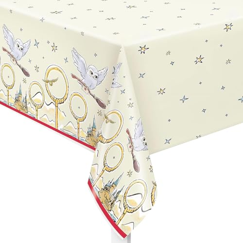 Harry Potter Rectangular Paper Table Cover - 54 x 84 | Magical Wizard Party Essential Perfect For Birthdays Themed Celebrations & More - 1 Pc
