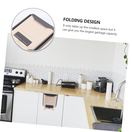Contenedor compacto colgante de basura para cocina miniatura 5