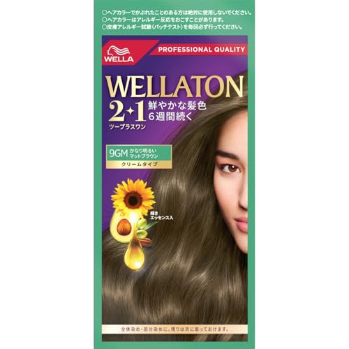Wella ウエラトーン 2+1 白髪染め クリームタイプ 9GM かなり明るいマットブラウン 医薬部外品
