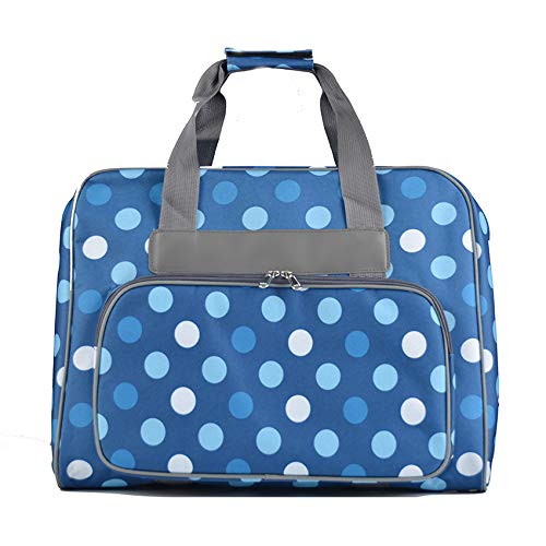 Yicbor Sewing Machine Carrying Case Carry Tote/Bag Assortment Large Capacity Oxford Fabric Cloth Storage Bags With Pockets And Handles For Most Standard Singer,Brother,Janome (Blue) #TOP4