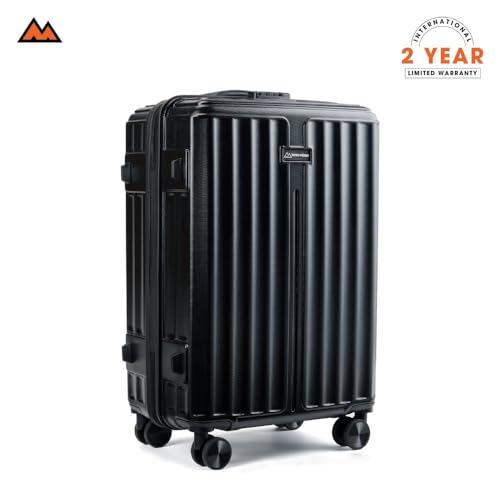 Image of MOVE-MEANT ROAMIFY Medium Cabin Suitcase 66 CM 8 Wheels Number Lock Poly Carbonate Black Trolley Bag for Men & Women | 360 Degree Wheeling System Luggage | Trolley Bags for Travel