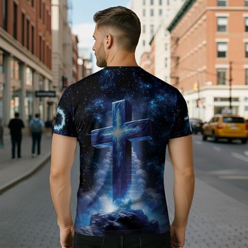 Jesus The Way The Truth and The Life Shirt, Christian Shirts for Mens, Religious Shirts for Men, Christian Tshirts 5 (2XL) by RustField Co. - Used condition - Image 3
