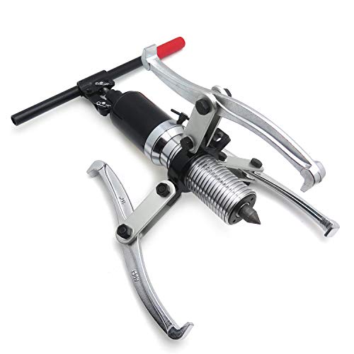 Httmt- Vehicle 5 Ton 3 Jaw 360 Degree Flexibility Hydraulic Bearing Gear Puller Wheel Hub Puller Separator Garage Tool [P/N: Et-Car-Fix006-5T-Red] #TOP6