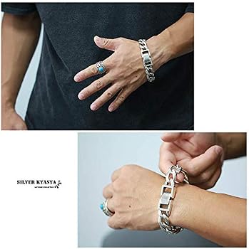 Amazon | [silver KYASYA]重厚 シルバー925 喜平ブレスレット シルバー 