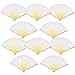 20 Pack Handmade Paper Folding Fans Bamboo Hand Held Fan for Gift Party Favors Home Office DIY Decor