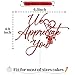 Red Glitter We Appreciate You Cake Topper, Thank You For All You Do Appreciation Decorations, Nurse/Doctor Appreciation Party Decorations Supplies