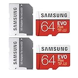 Samsung 64GB MicroSDXC EVO Plus Memory Card with Adapter (MB-MC64GA) (2 Pack)