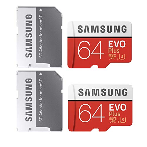 Samsung 64GB MicroSDXC EVO Plus Memory Card with Adapter (MB-MC64GA) (2 Pack) Samsung 64GB MicroSDXC EVO Plus Memory Card with Adapter (MB-MC64GA) (2 Pack)