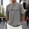 Casual Graphic Print Short Sleeve Crew Neck T Shirt for Everyday Wear Men S T Shirts with Comfortable Fit and Durable Fabric (Grey, XXXL) #1