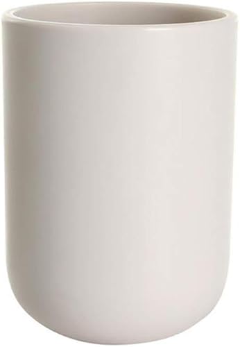Miniatura 2 de Vaso para cepillo de dientes, taza de baño, soporte para cepillos de dientes, vaso de baño, plástico, 11.8 fl oz (caqui) Caqui,Blanco,Gris