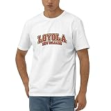 Lujzwop Loyola University New Orleans Logo Men's 170g Combed Cotton Short Sleeve T-Shirt White