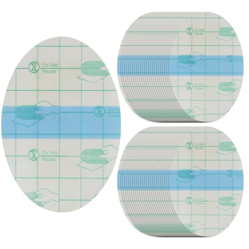 Fanxaolnes 60 StüCk Parches Impermeables, Pegatinas Protectoras para Orejas, Adultos Y NiñOs, Parches Transparentes con PelíCula de Poliuretano, TamañO 5,5 X 8 cm