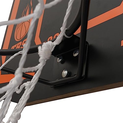 Tabela De Basquete Aro 41 Cm C/Rede - Compatível com Bola Oficial 7 - À Prova D'agua Black Premium