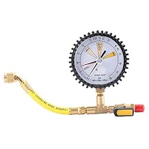 Nitrogen Pressure Test Gauge for Air Conditioning, Refrigerant, Car, Central Air Conditioning Pressure R134a, R22, R407C, R410A, Nitrogen Regulator