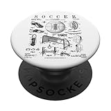 Marquez un pour l'histoire de l'équipe sportive. Schéma de demande de brevet rétro unique de ballon de football vintage, chaussures de sport, but et protège-tibia.