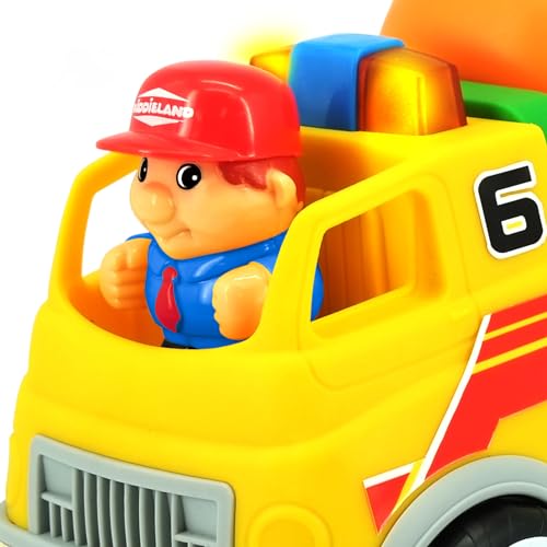 Kiddieland Motorized Cement Mixer Truck Toy with Lights & Sounds, Ages 1+ by Kiddieland - Image 4