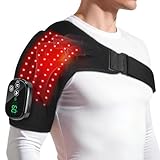 Coussin Masseur Chauffant Pour Épaules Sans Fil Avec Lumière LED, Attelle...