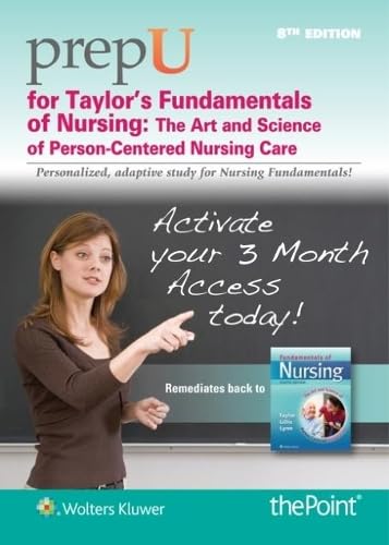 PrepU for Taylor's Fundamentals of Nursing: Stand Alone Edition, 12 Month Access
