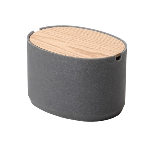 ideaco (�C�f�A�R) ���� ��� �W�t�� ���[ ��21.5?���s15.5?����13.5cm Oval Box M High stone sand gray/�I�[�o���{�b�N�X M�T�C�Y �� �X�g�[���T���h�O���[