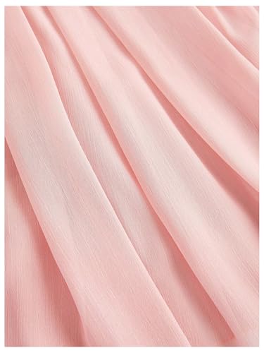 MakeMeChic Women's Mesh Cute Pajama Sets Ruffle Bow See Through Lingerie 2 Piece Vintage Nightgown Sleepwear4