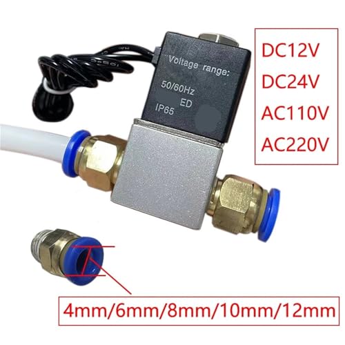 Vanne pneumatique solénoïde 2V025 normalement fermée 1/4" DC 24V 1pcs - 4